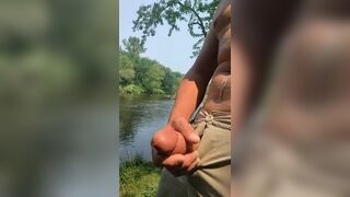 Public masturbating in shorts - 12 image