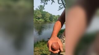 Public masturbating in shorts - 13 image