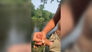 Public masturbating in shorts - 14 image