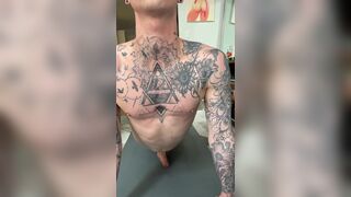 Naked workout at home