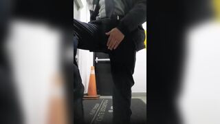 Cute colombian security guard