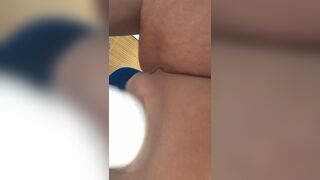 Ian Ford masturbating with my new Vibrator in my tights - 13 image