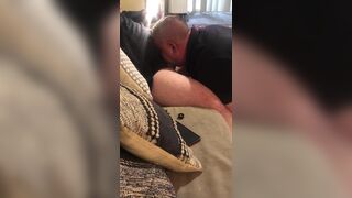 Hod daddy on the couch again