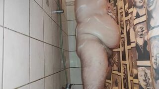 Chubby take a shower - 10 image