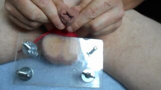 squashed balls. First go with new home made toy