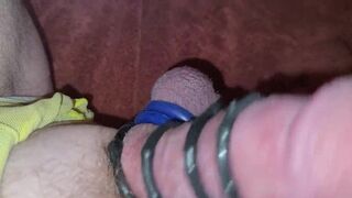 Jerking and Playing With My Little Erection and Tied Nutsack - 10 image
