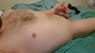 Small dick chubby wanking and teasing - 1 image