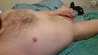 Small dick chubby wanking and teasing - 4 image