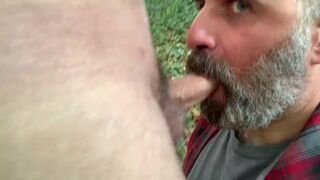 bear4milk taking a big load outside - 8 image