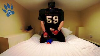 Football Pup pawing in hotel - squirting on my Flightposite - 14 image