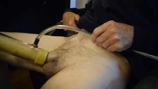 Blowjob from homemade toy