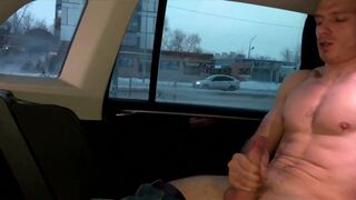 The taxi driver got out and I jerk off in his car - 12 image