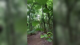 exhibitionists having outdoor fun