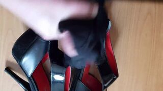 Fucking and cum my wife heels Wojas - 10 image