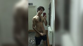 Adonis Man Jerks Off And Cums On Mirror - Turkish Bora Zeiss - 1 image