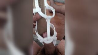 open toe sandal fuck and cum