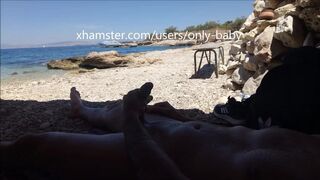 masturbation on the beach - 4 image