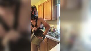 Slave boy does the dishes - 3 image
