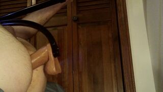 BiGuy Takes a Big Dildo with PleasurePole - 5 image