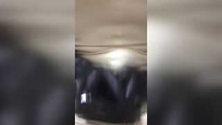 Handjob Wearing Latex Catsuit with Latex Sheath inside - 2 image