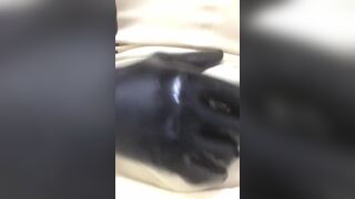 Handjob Wearing Latex Catsuit with Latex Sheath inside - 3 image