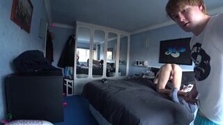 A Quick Sexplay in the Couchsurfing Hosts Bedroom