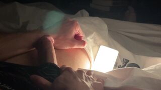 Rubbing my Hard Cut Cock Shaft thru Underwear - Briefs Fetish