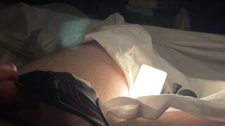 Rubbing my Hard Cut Cock Shaft thru Underwear - Briefs Fetish - 4 image