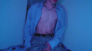 School Boy Jerks off before School | 22k Views and he Shaves his Hairy Cock next Video - 2 image