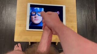 Chris Evans, as Captain America, Cum Tribute - 1 image