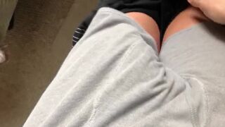 Edging in Adidas Sweatpants and Boxer Briefs - 2 image