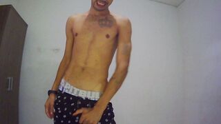 boy twink jerking off and cumming on webcam - 1 image
