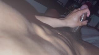 Birthday Boy Stroking his Morning Wood