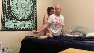 ALMOST CAUGHT FUCKING BY ROOMMATE - 3 image