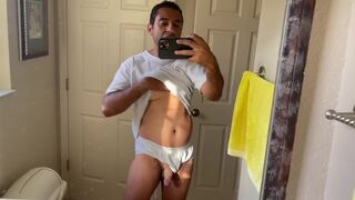 I always Find Time to Play in the Bathroom Mirror