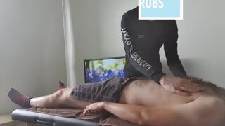 British Hairy Twink Receives first Erotic Massage with - 9 image