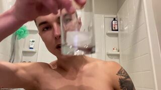Kinky POV Piss Melted Cum Ice Cube Muscle Hunk Bath Multicum Masturbation Big Dick Daddy Gets Dirty - 15 image
