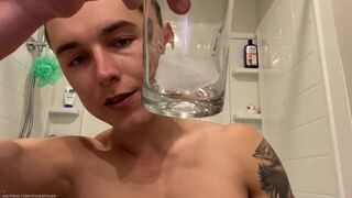Kinky POV Piss Melted Cum Ice Cube Muscle Hunk Bath Multicum Masturbation Big Dick Daddy Gets Dirty - 6 image