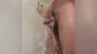 Shaving Underhair while Erecting