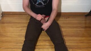 Kinky Bottom Pissed into his Pants and Jocks and Soaked in Piss Fucked himself with a Dildo - 2 image