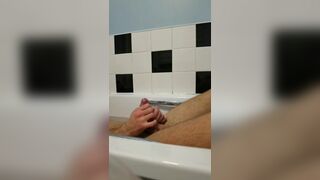 Slow Wank Bath Tub Masturbation with Cum at the end and Close Ups - 2 image