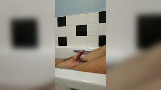 Slow Wank Bath Tub Masturbation with Cum at the end and Close Ups - 3 image