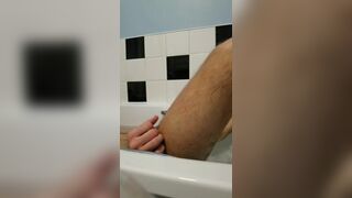 Slow Wank Bath Tub Masturbation with Cum at the end and Close Ups - 7 image
