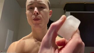 Daddys Boy Spanking & Cum Ice Cubes Doggystyle Ass Tease Masturbation Sexy Bubble Butt Muscle Hunk - 14 image