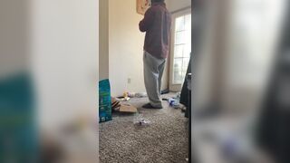 Transforming a Space doing Layout for Shelving - 1 image