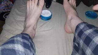 Sexy Daddy Applies Cream to his Feet and Legs (Warning: Foot Fetish) - 4 image
