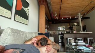 Hunk Sucking Off a Ginger Stud - 8 image