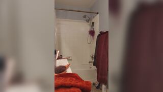 Bi Husband in Thong taking a Shower...