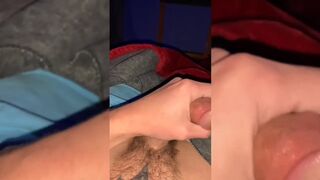Hung, Horny Tattooed Twink Edges and Cums - 3 image