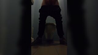 Jerking off in the University Bathroom after Class - 4 image